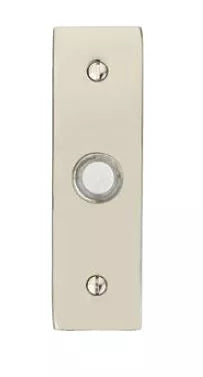 Door Accessories Collection 1-1/2" x 5" Stretto Brass Door Bell