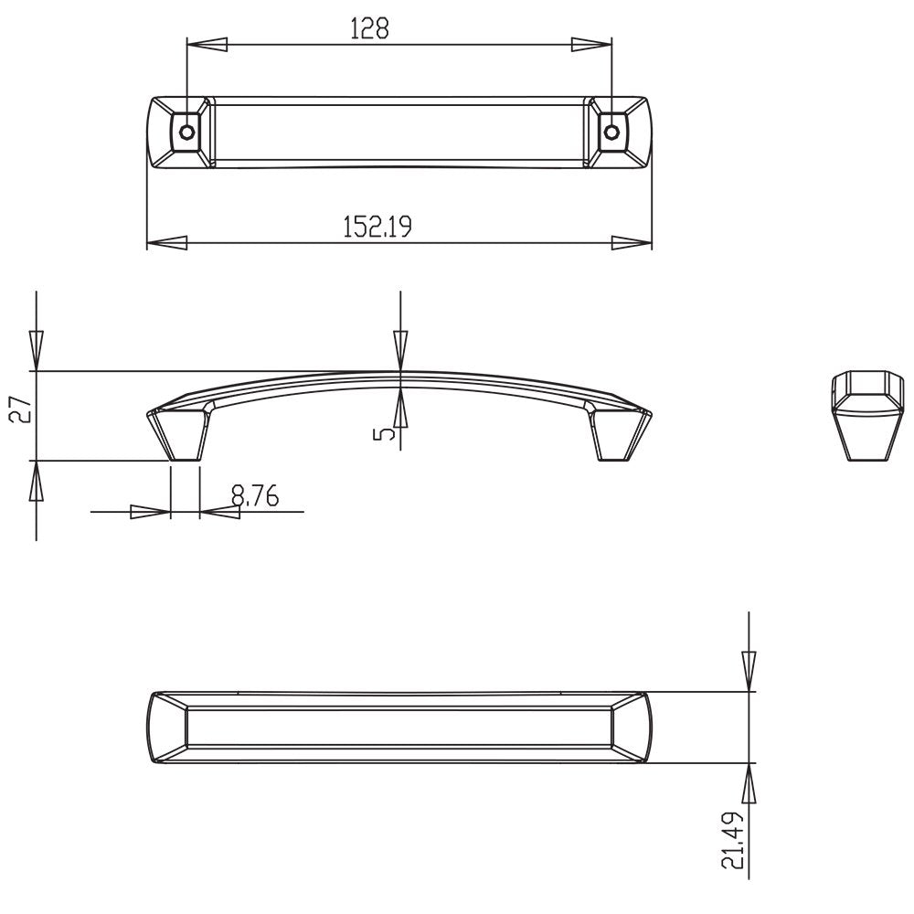 Berenson Cabinet Hardware Laura Collection 5" Centers Uptown Appeal Pull