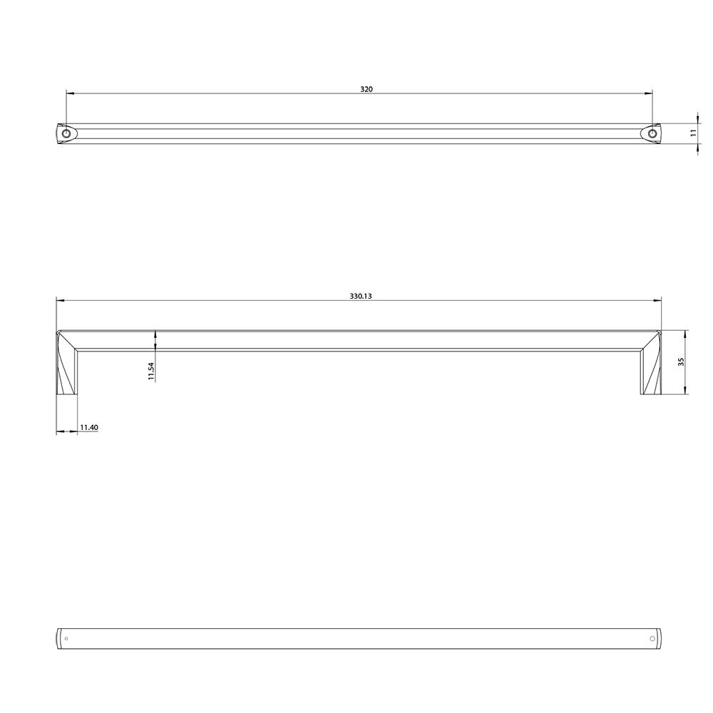 Berenson Cabinet Hardware Metro Collection 12 5/8" Centers Uptown Appeal Pull