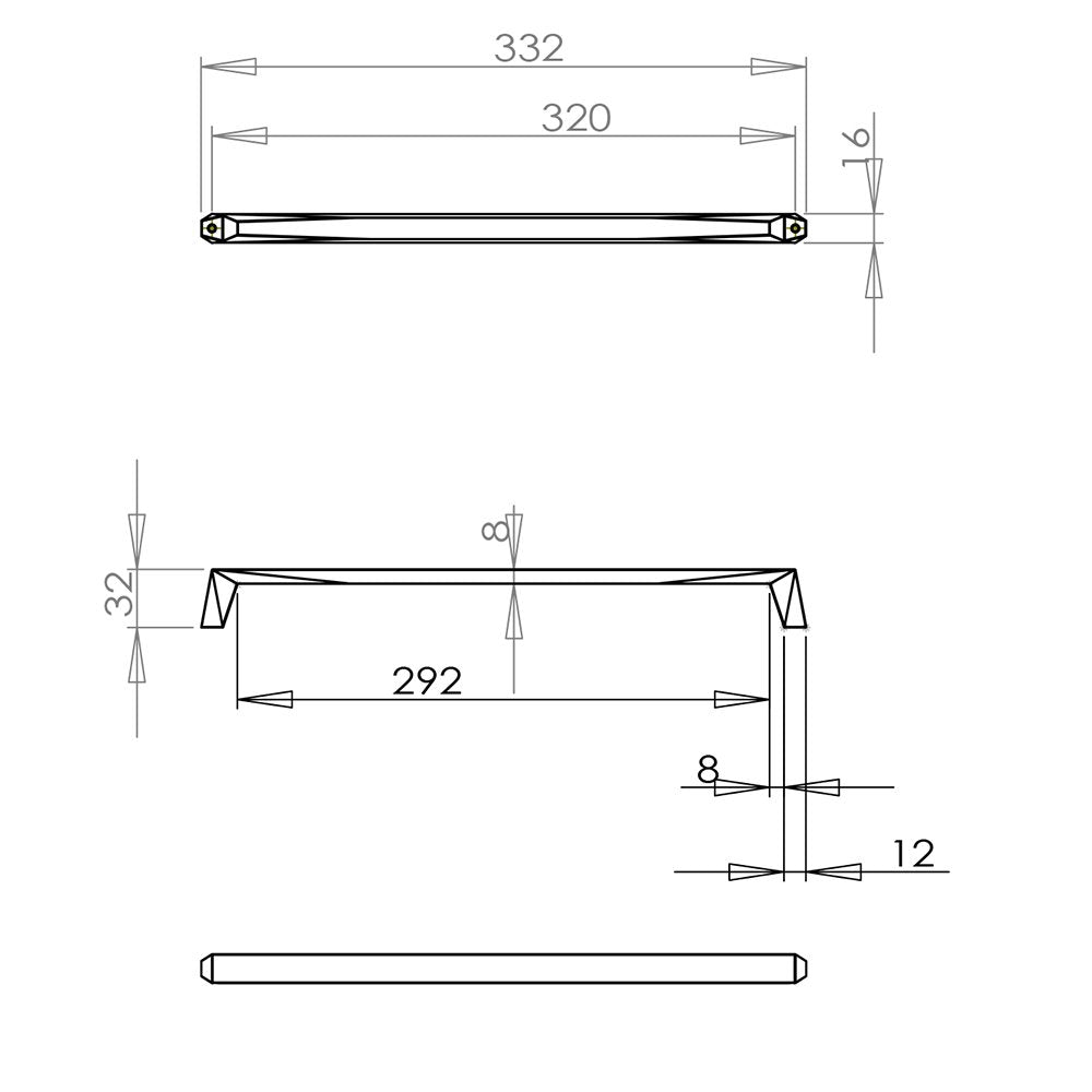 Berenson Cabinet Hardware Swagger Collection 12 5/8" Centers Uptown Appeal Pull