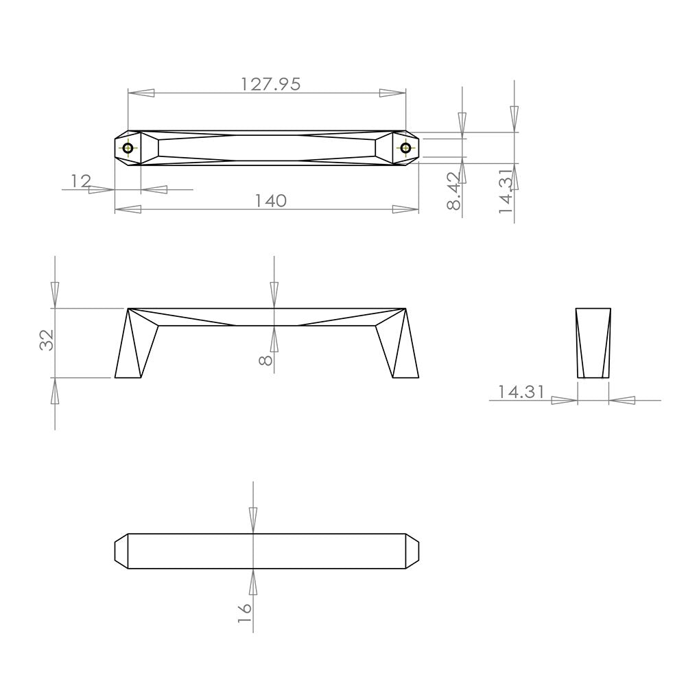 Berenson Cabinet Hardware Swagger Collection 5" Centers Uptown Appeal Pull