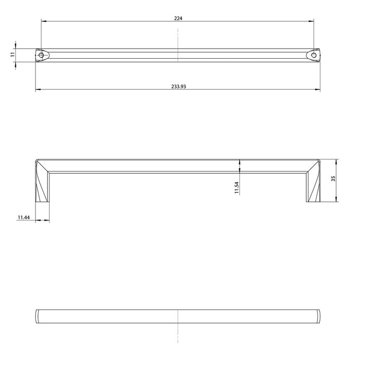 Berenson Cabinet Hardware Metro Collection 8 13/16" Centers Uptown Appeal Pull