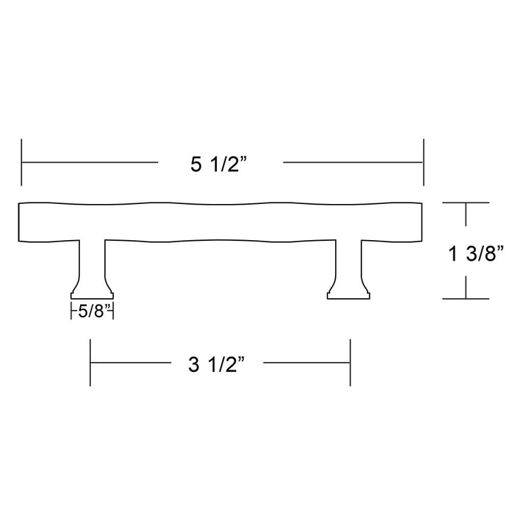 Art Deco Collection 3 1/2" Centers Tribeca Pull  by Emtek