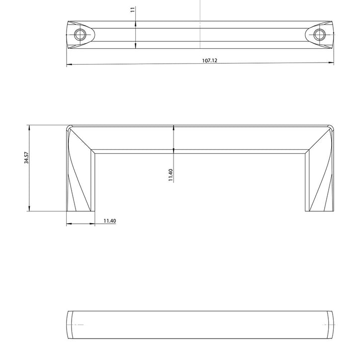 Berenson Cabinet Hardware Metro Collection 3 3/4" Centers Uptown Appeal Pull