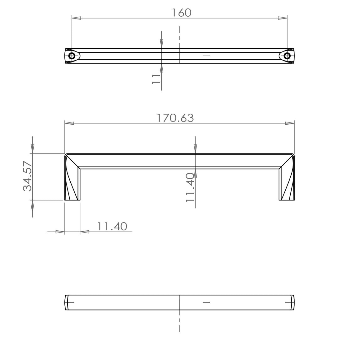 Berenson Cabinet Hardware Metro Collection 6 5/16" Centers Uptown Appeal Pull