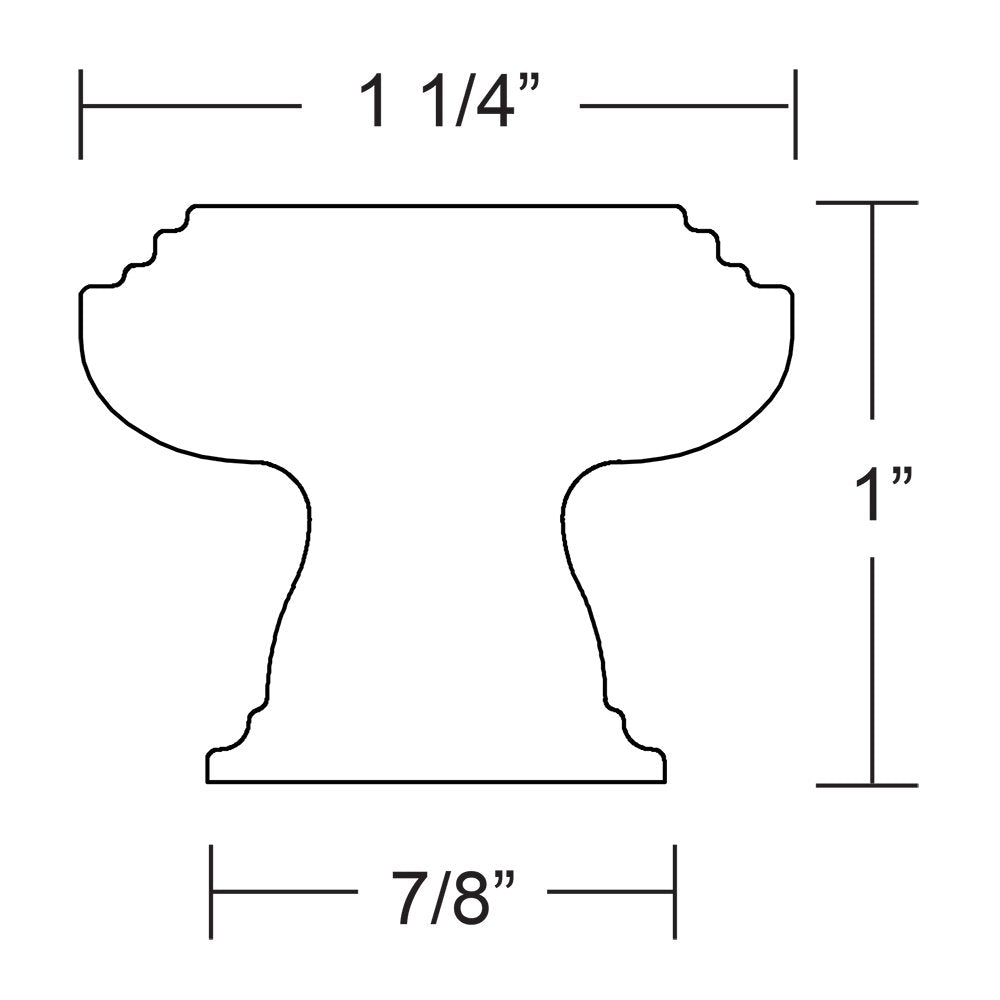 Transitional Heritage Collection 1 1/4" (32mm) Midvale Knob by Emtek