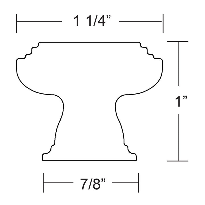 Transitional Heritage Collection 1 1/4" (32mm) Midvale Knob by Emtek