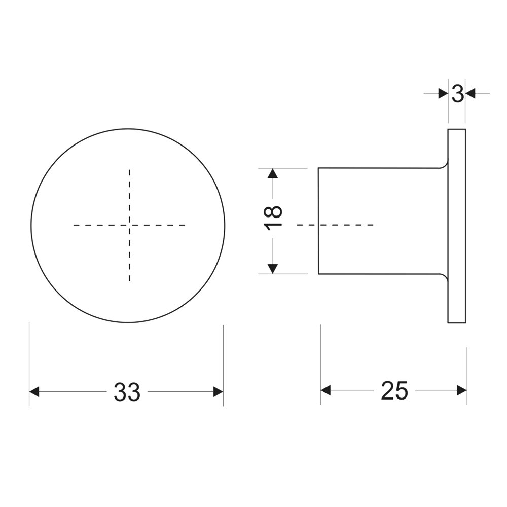 Disc Collection 1- 9/32" Diameter Knob  by R. Christensen by Berenson