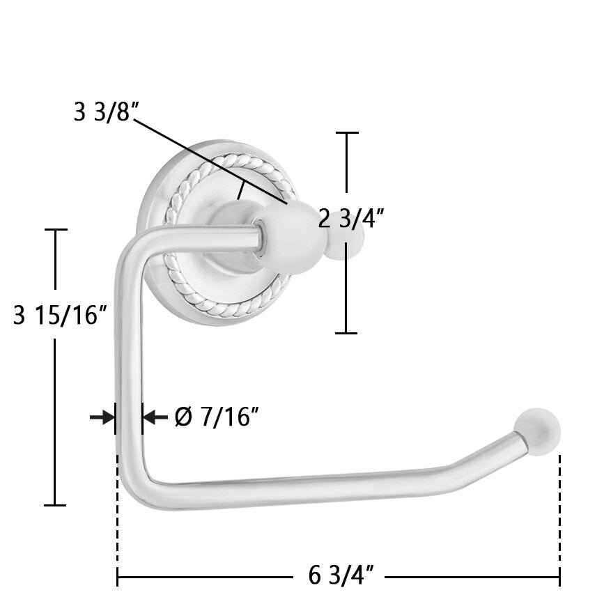 Traditional Brass Collection Rope Tissue Holder  by Emtek