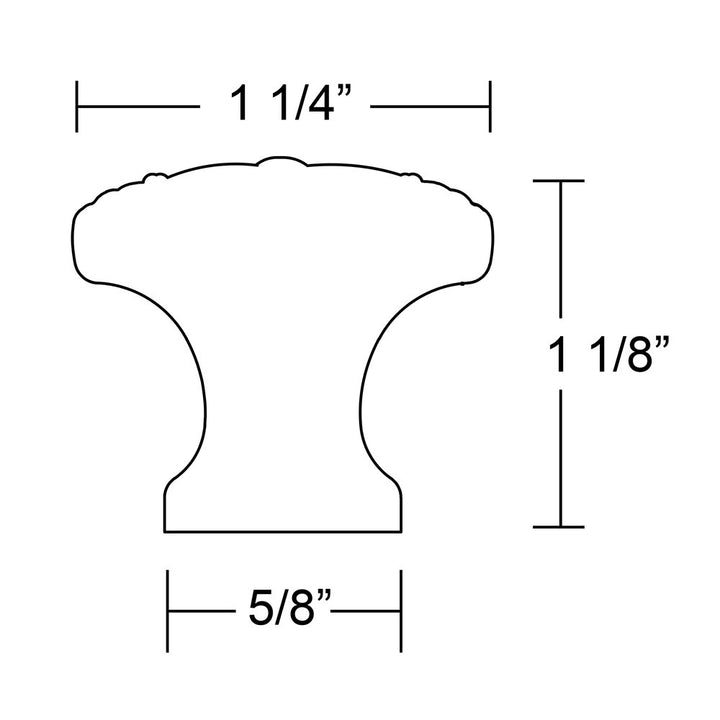 Ribbon & Reed Collection 1 3/4" Diameter Ribbon & Reed Knob  by Emtek