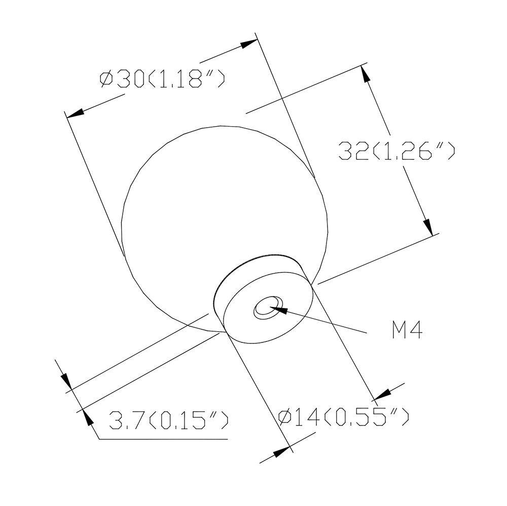 Berenson Cabinet Hardware Stainless Steel Collection 1 3/16" Diameter Uptown Appeal Knob in Stainless Steel