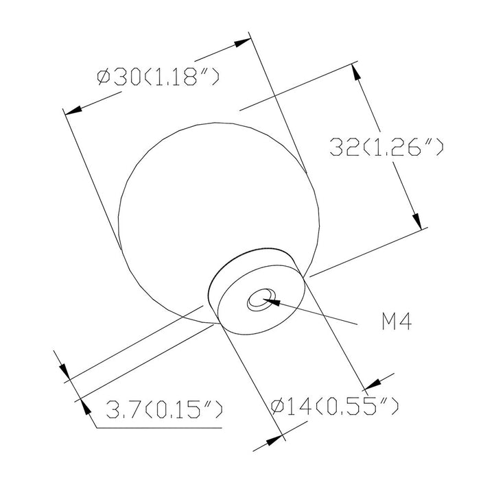 Berenson Cabinet Hardware Stainless Steel Collection 1 3/16" Diameter Uptown Appeal Knob in Stainless Steel