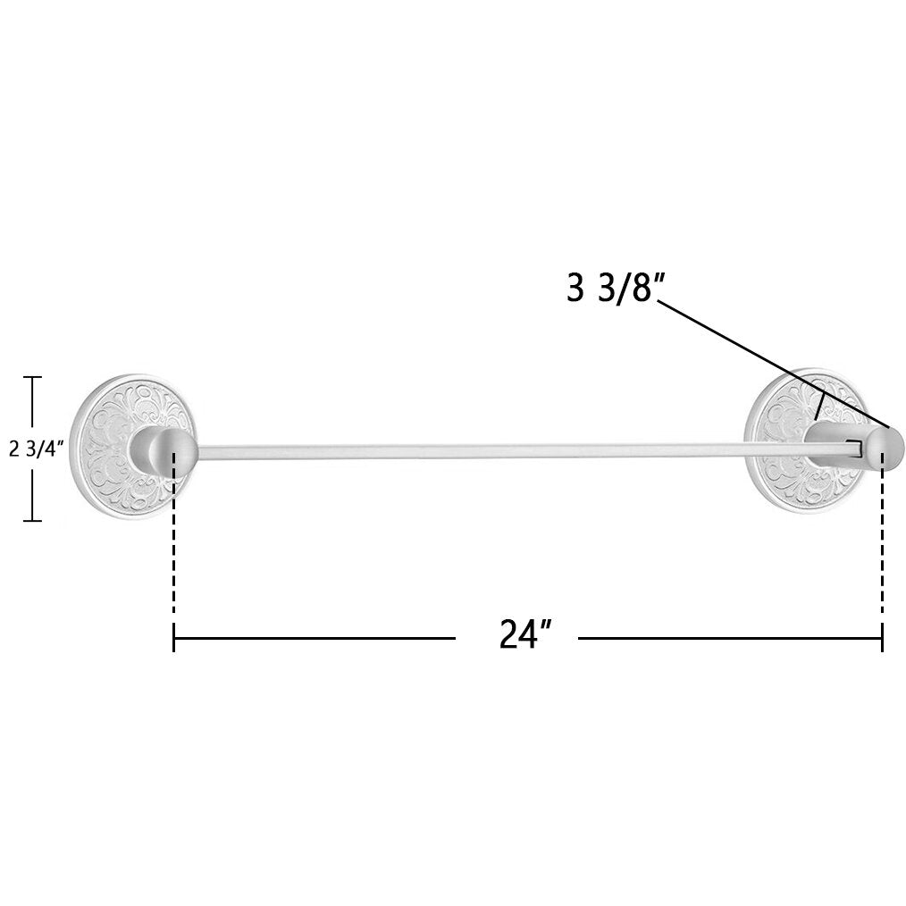 Modern Brass Collection Lancaster 24" Single Towel Bar by Emtek