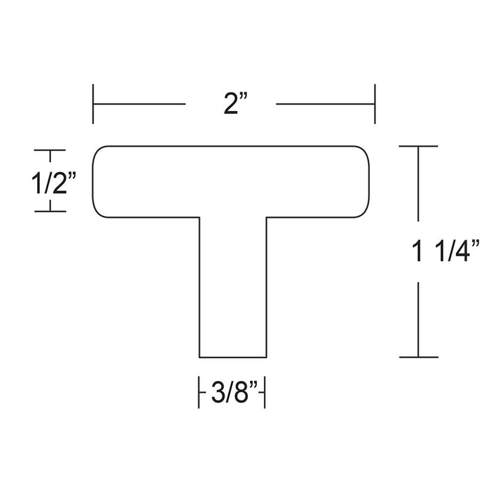 Stainless Steel Collection 2" (51mm) Bar Knob in Brushed Stainless Steel by Emtek