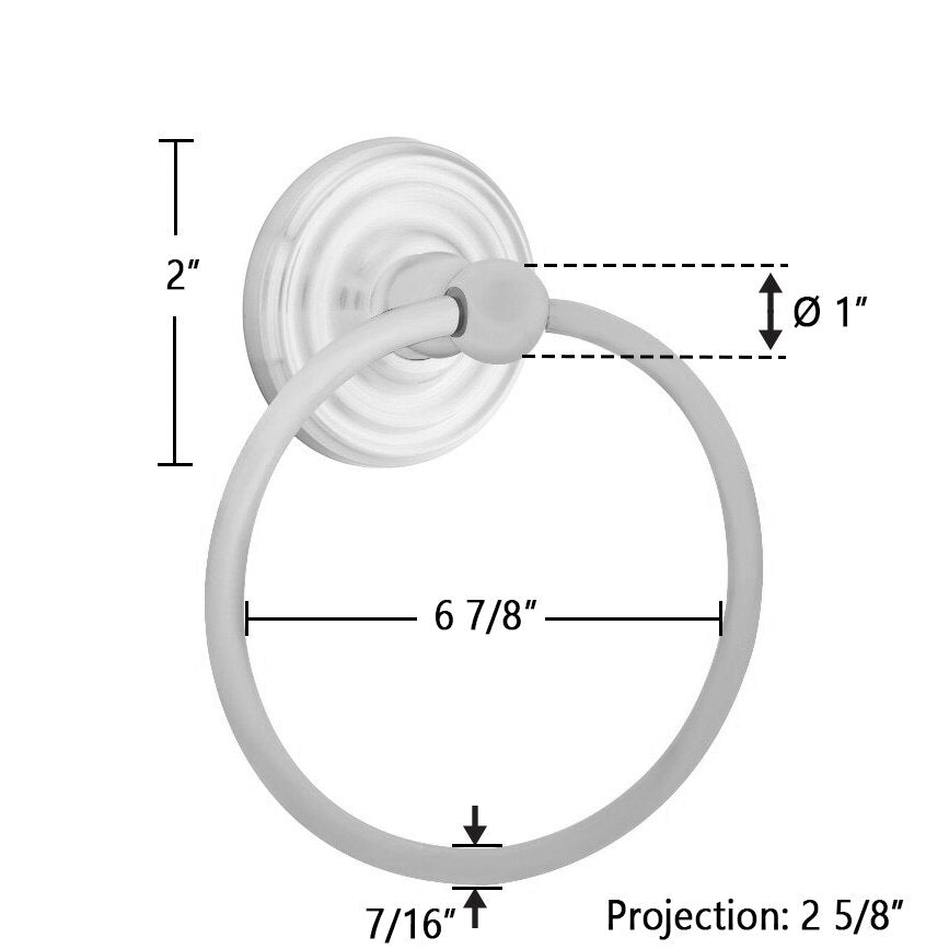 Traditional Brass Collection Small Regular Towel Ring by Emtek