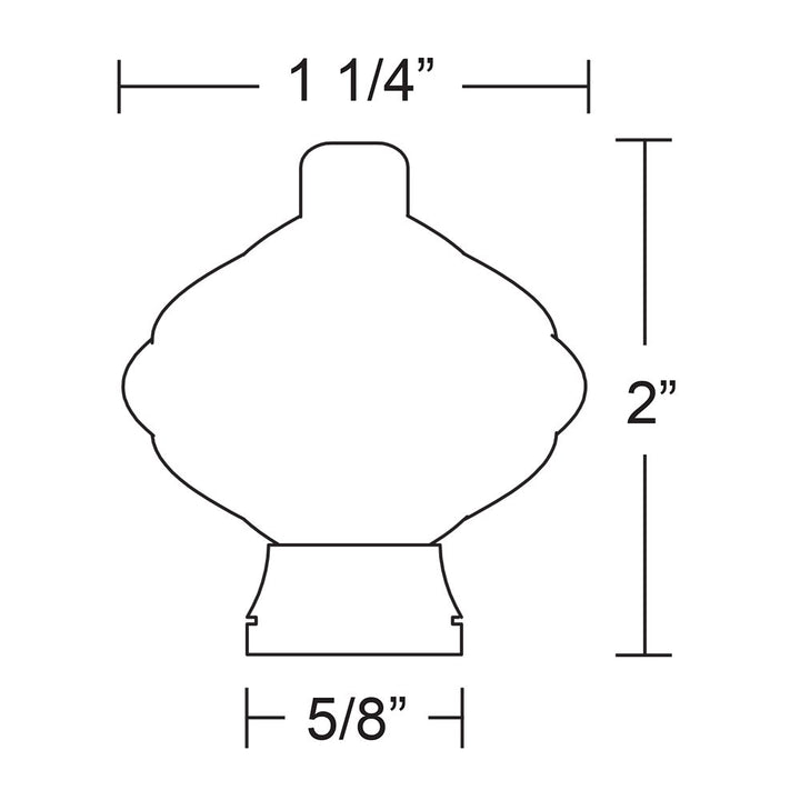 Wrought Steel Collection 1 1/4" Diameter Flanders Knob by Emtek