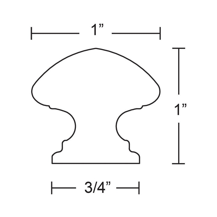 Traditional Collection 1" Diameter Melon Knob  by Emtek