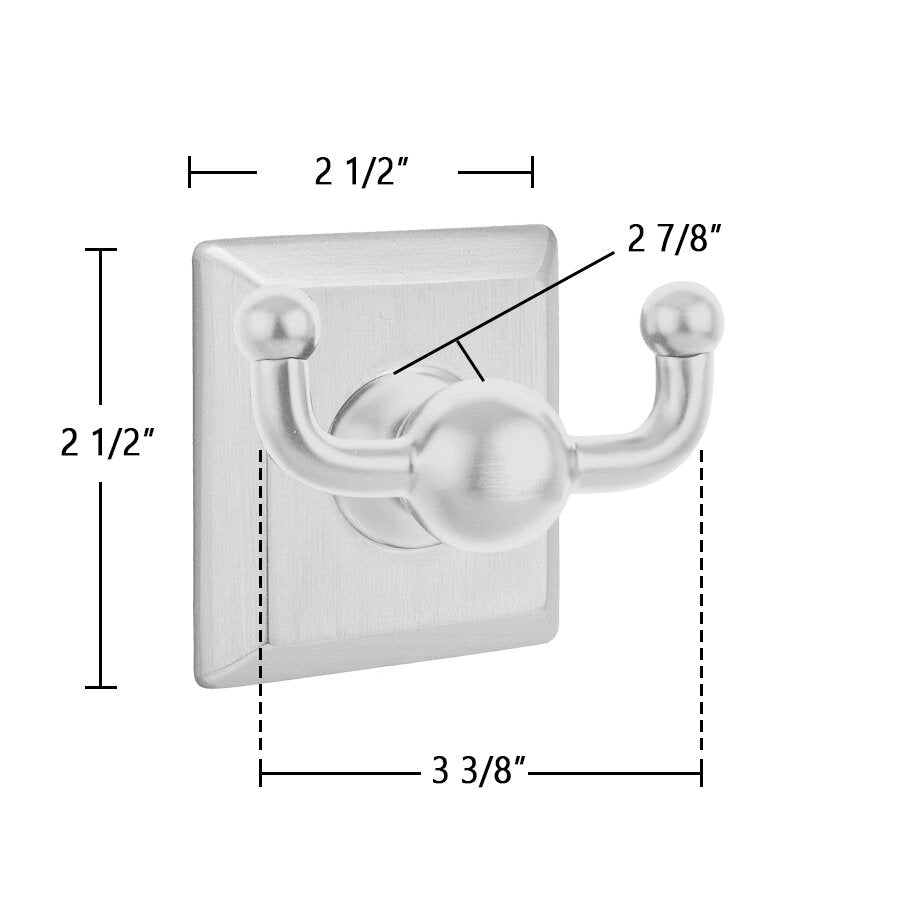 Traditional Brass Collection Quincy Double Hook by Emtek