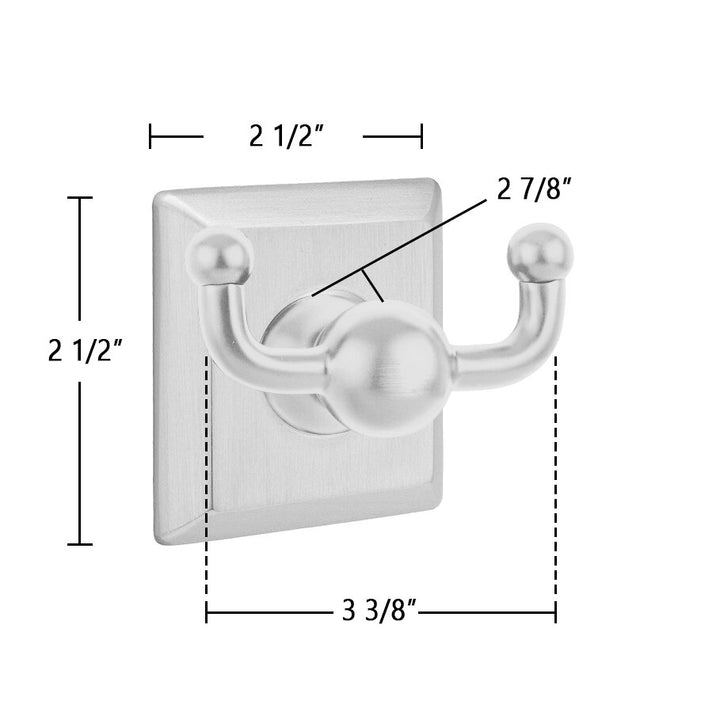 Traditional Brass Collection Quincy Double Hook by Emtek