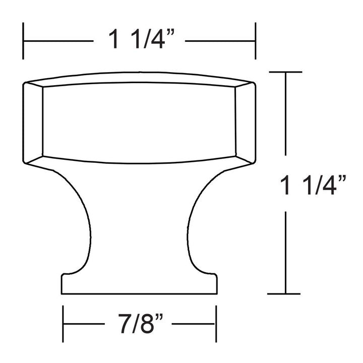 Urban Modern Collection 1 1/2" Long Freestone Knob by Emtek