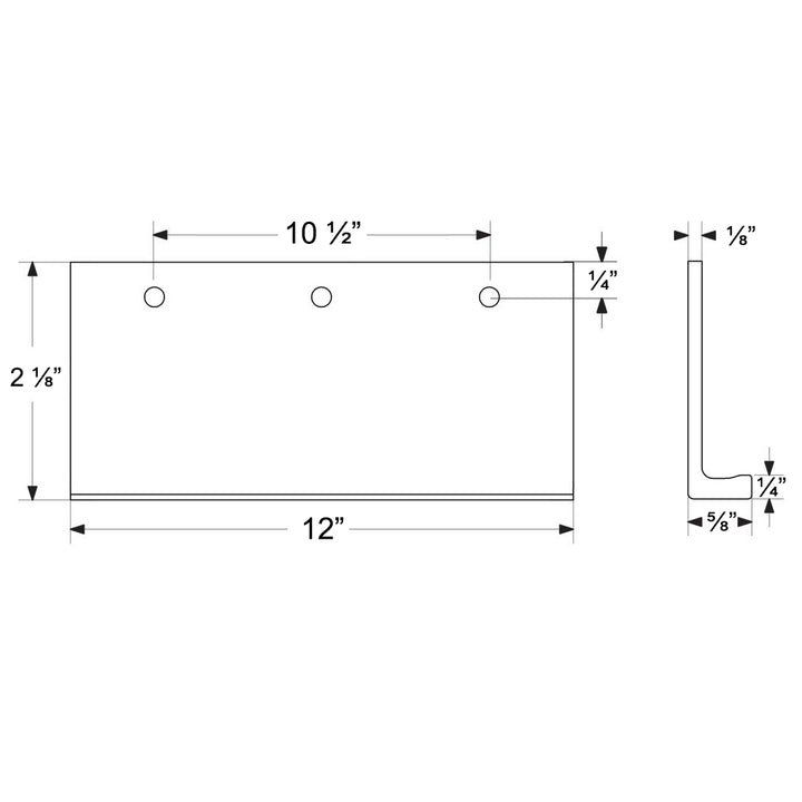 Rustic Modern Cabinet Hardware Collection 12" Long Edge Pull  by Emtek