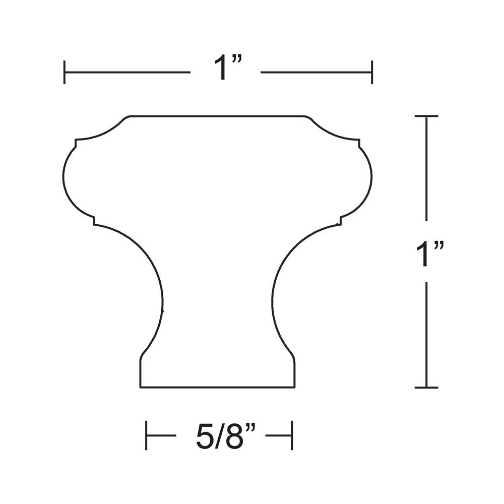 Traditional Collection 1" Diameter Waverly Knob by Emtek