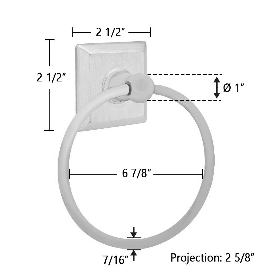 Traditional Brass Collection Quincy Towel Ring  by Emtek