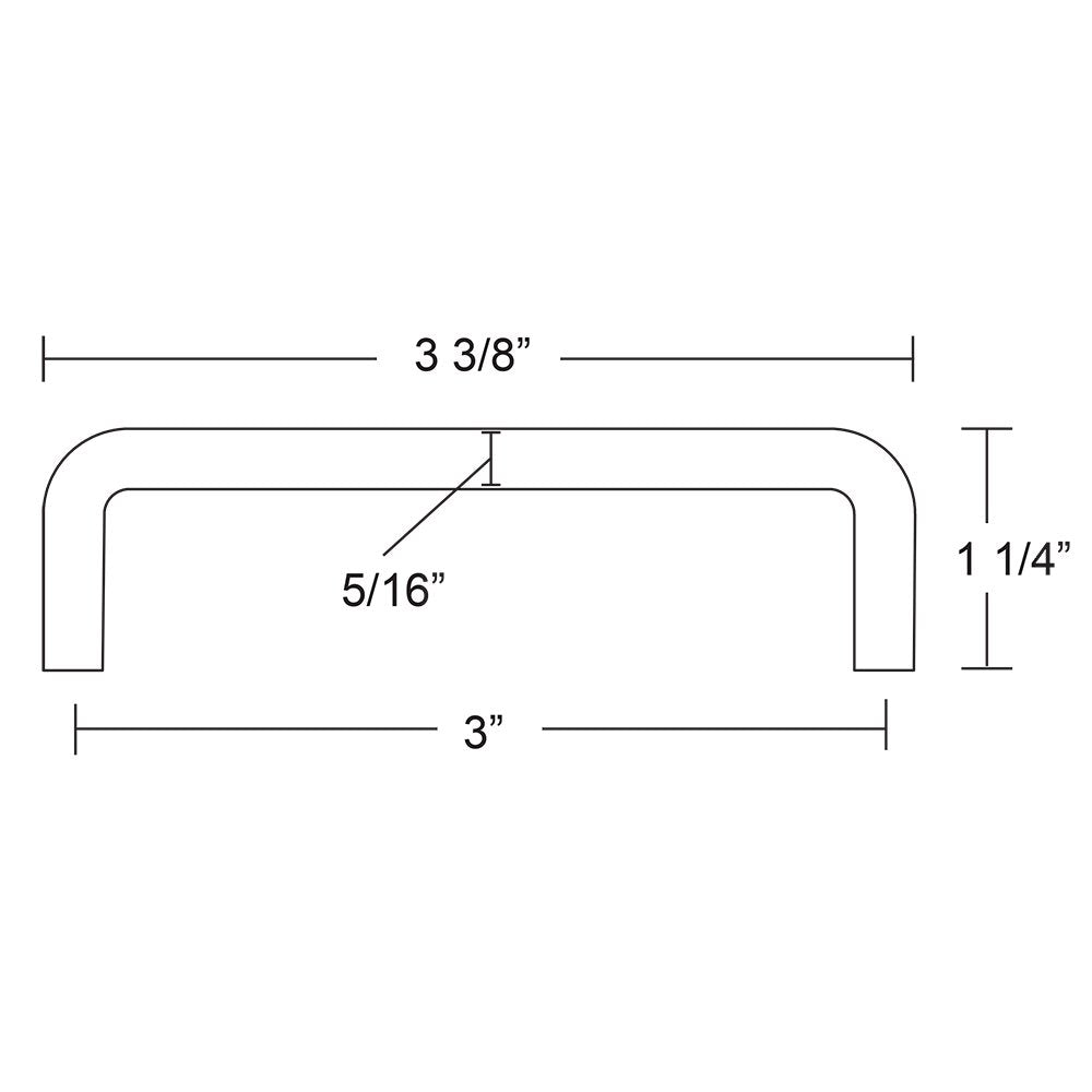 Traditional Collection 3" Centers Wire Pull by Emtek