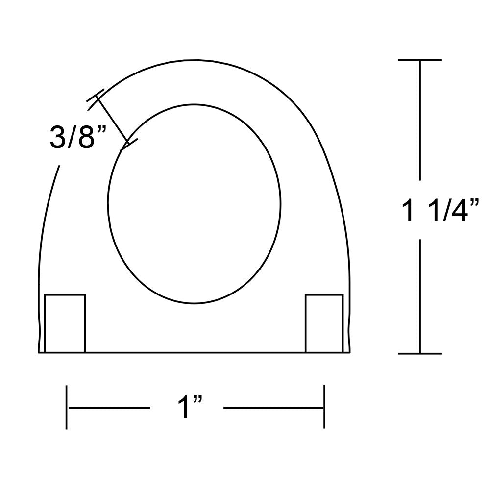 1" Center Ring Pull in Satin Brass by Emtek