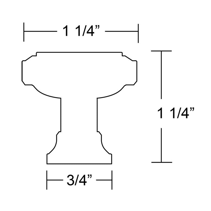 Geometric Collection 1 1/4" (32mm) Geometric Square Knob  by Emtek