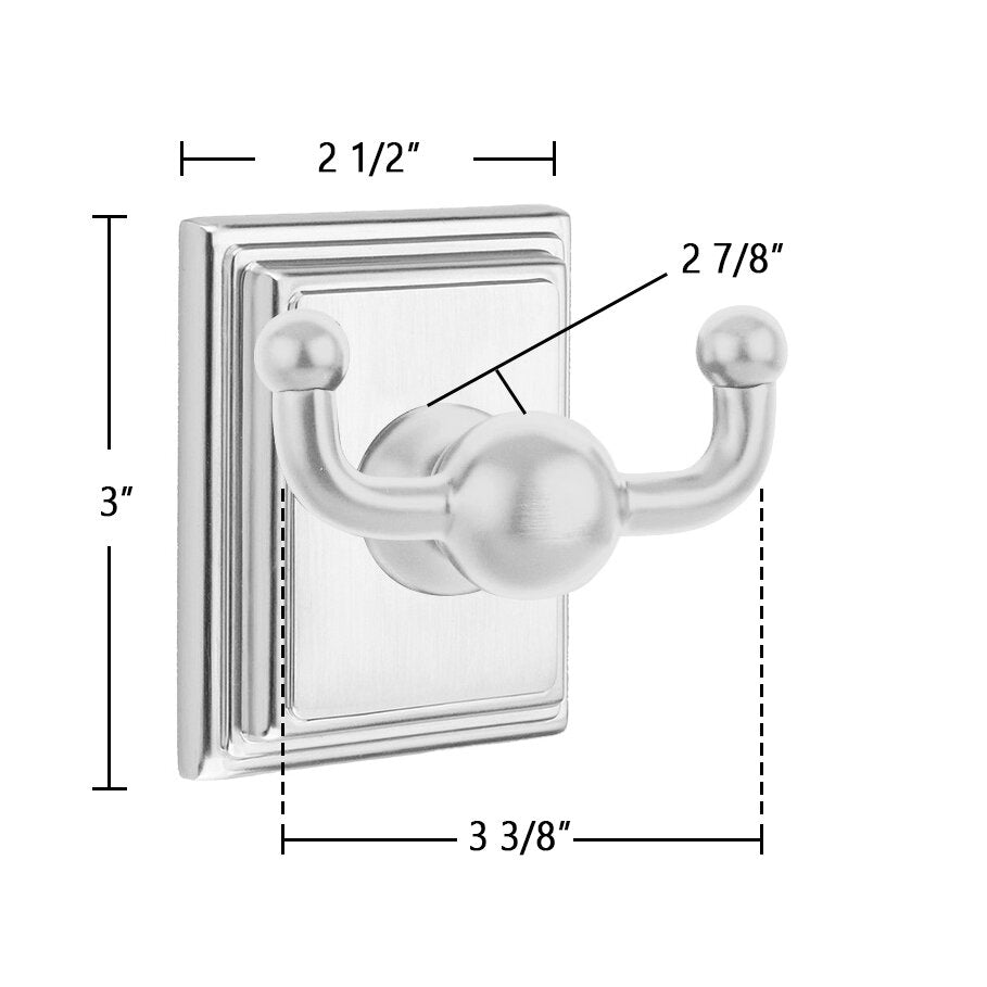 Traditional Brass Collection Wilshire Double Hook by Emtek