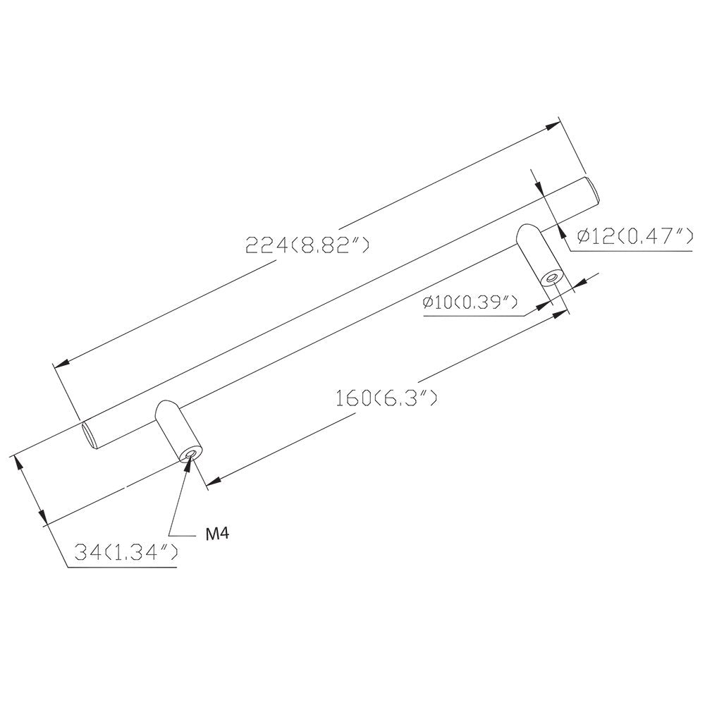 Berenson Cabinet Hardware Stainless Steel Collection 6 5/16" Centers Uptown Appeal Pull in Stainless Steel