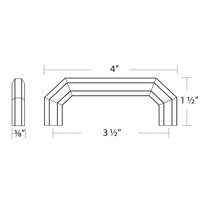 Hollywood Regency Collection 3 1/2" Centers Pull by Emtek