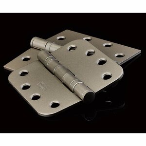 Door Hinges Collection 3-1/2" X 3-1/2" 1/4" Radius Steel Residential Duty Hinge  (Sold In Pairs) by Emtek