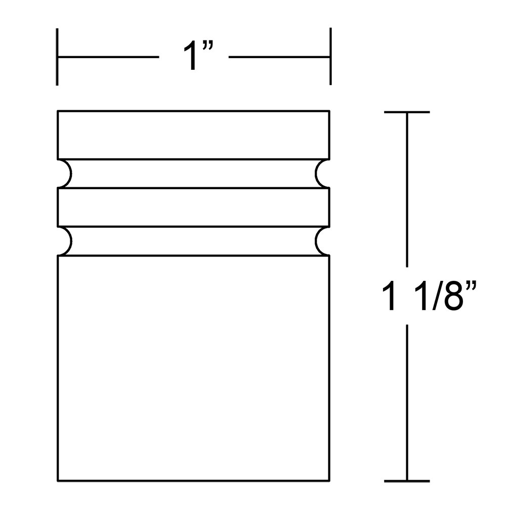 1" Diameter Metric Knob  by Emtek