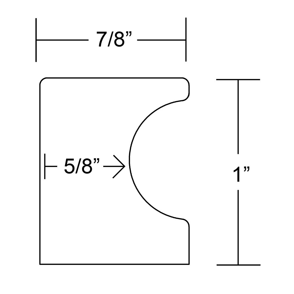 7/8" Diameter Finger Pull in Flat Black by Emtek