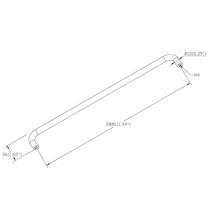 Berenson Cabinet Hardware Stainless Steel Collection 11 5/16" Centers Uptown Appeal Pull in Stainless Steel