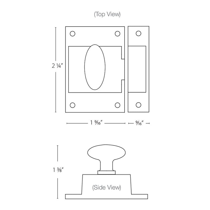 Door Accessories Collection Cabinet Latch by Emtek