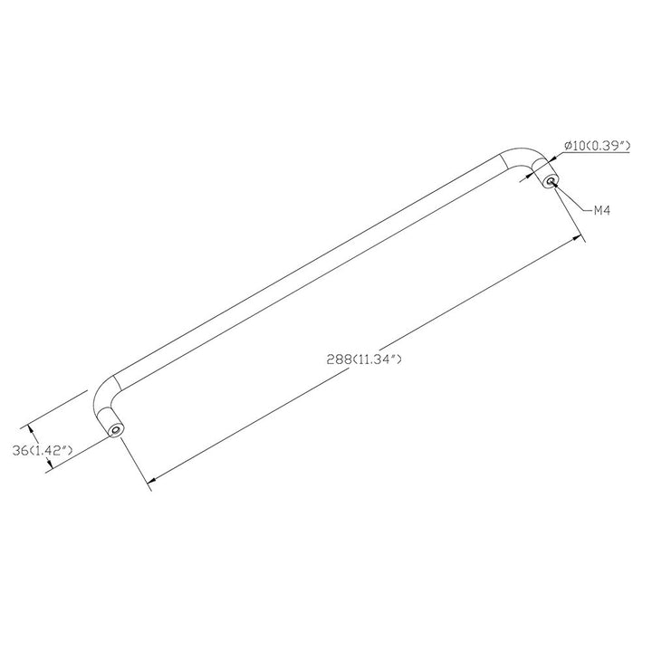 Berenson Cabinet Hardware Stainless Steel Collection 11 5/16" Centers Uptown Appeal Pull in Stainless Steel