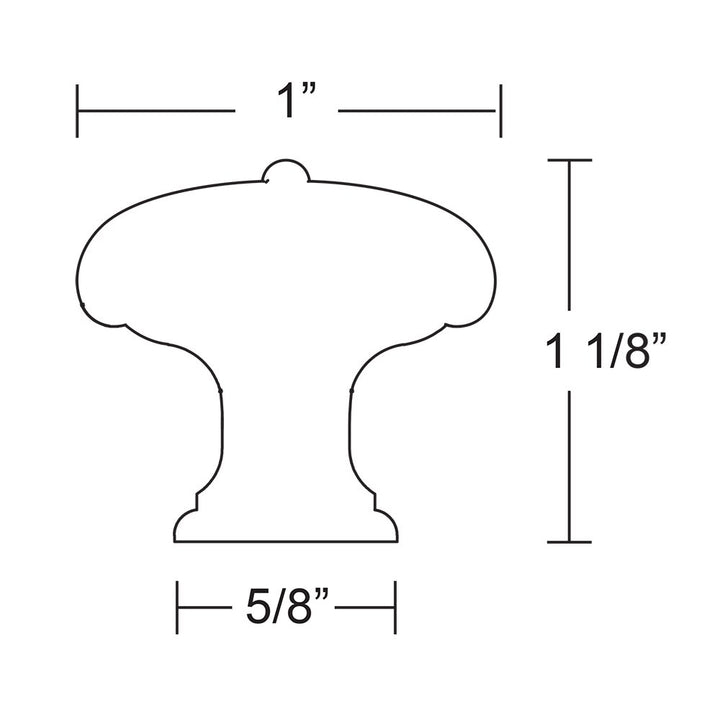 Tuscany Bronze Collection 1" Diameter Fluted Round Knob  by Emtek