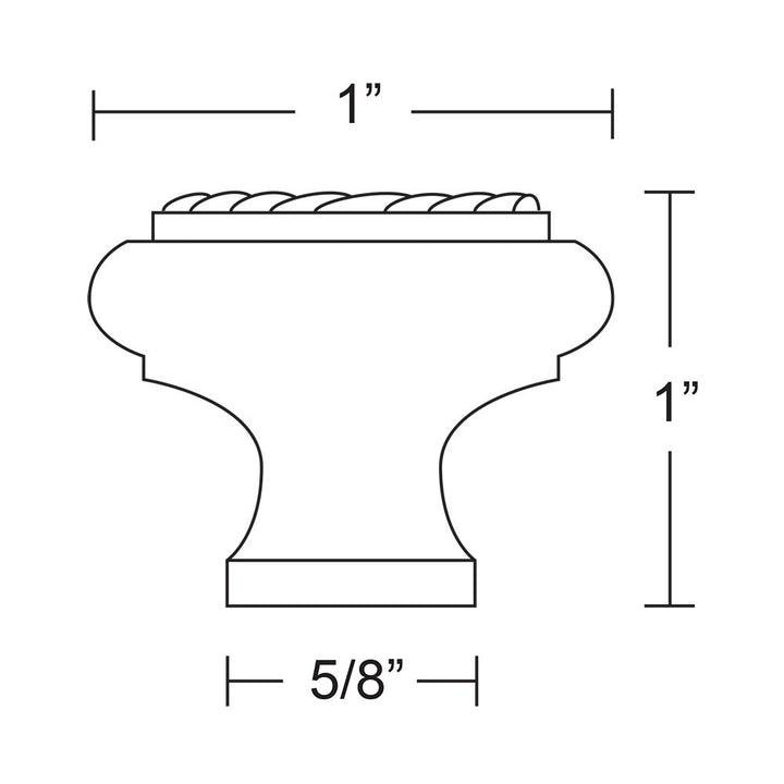 Traditional Collection 1 " Diameter Rope Knob  by Emtek