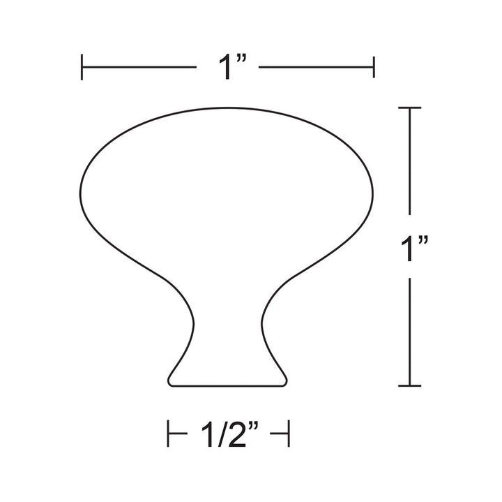 Traditional Collection 1 " (32mm) Egg Knob by Emtek