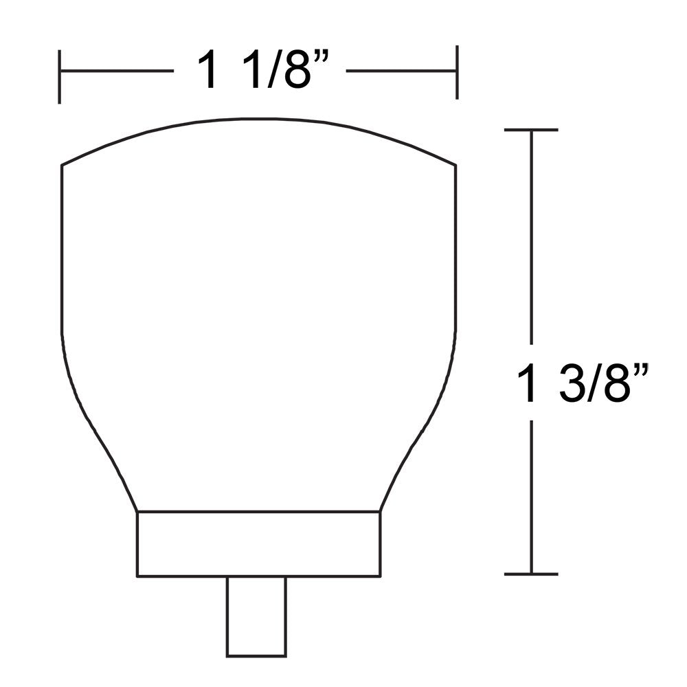 1 1/8" Diameter Juneau Knob  by Emtek-CRYSTAL