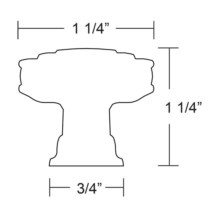 Transitional Heritage Collection 1 1/4" (32mm) Glendon Knob  by Emtek