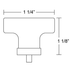 1 1/4" Diameter Grayson Knob  by Emtek-CRYSTAL