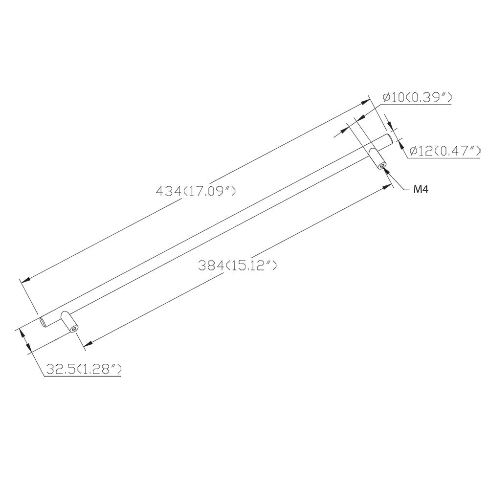 Berenson Cabinet Hardware Stainless Steel Collection 15 1/8" Centers Uptown Appeal Pull