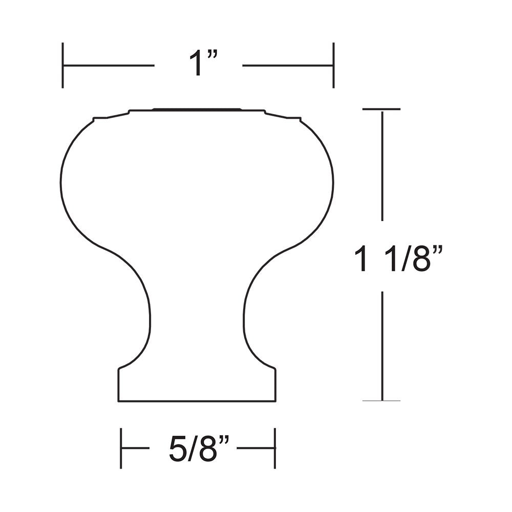 Wrought Steel Collection 1" Diameter Brittany Knob  by Emtek