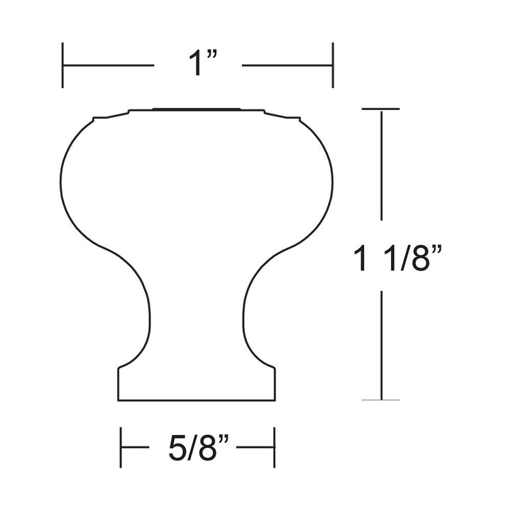 Wrought Steel Collection 1" Diameter Brittany Knob  by Emtek