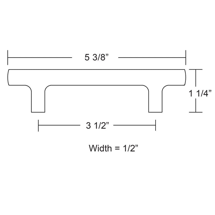 Urban Modern Collection 3 1/2" Centers Mod Hex Pull by Emtek