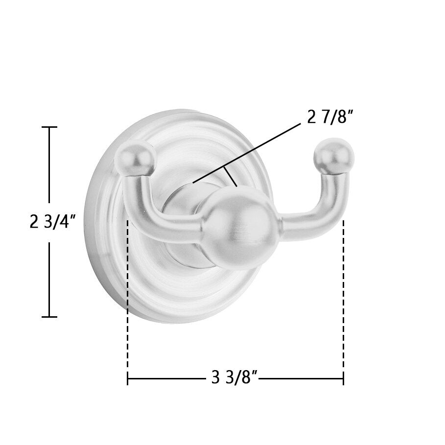 Traditional Brass Collection Regular Double Hook  by Emtek
